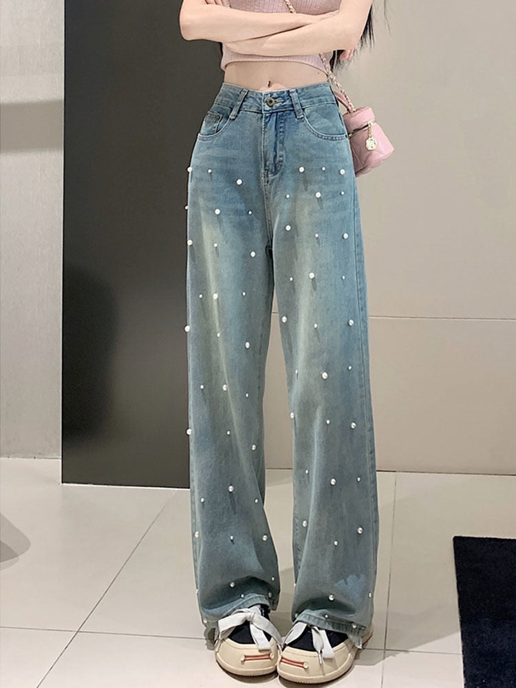 Glitter Flared Jeans Glitter Kleding