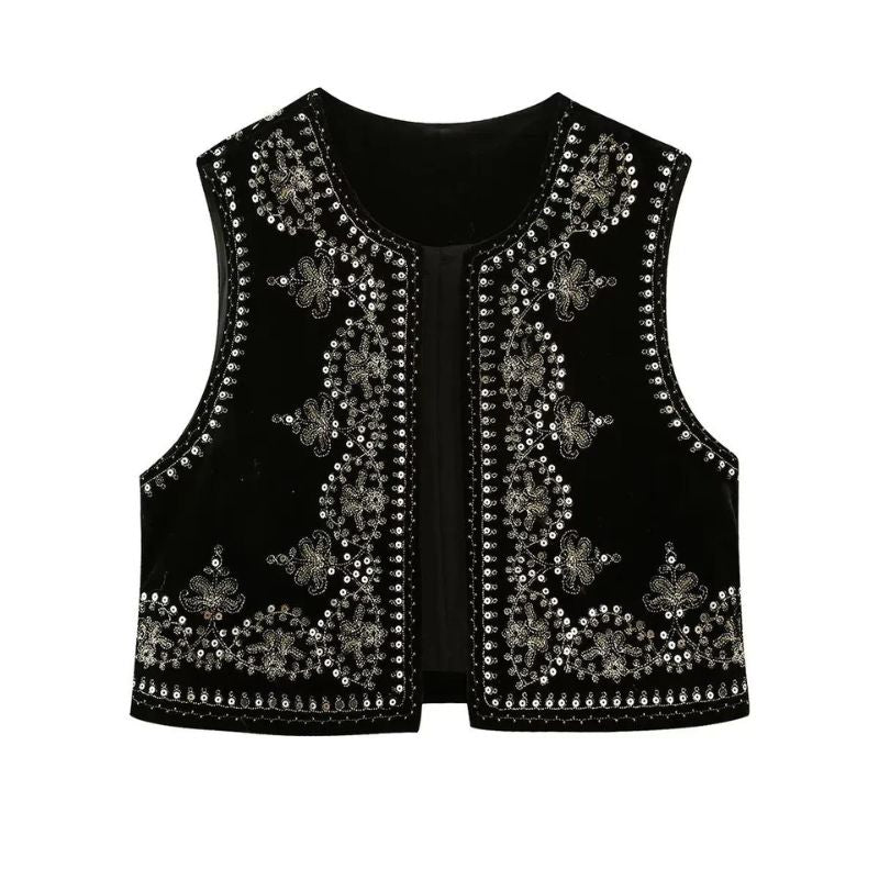 Aivtalk Pailletten Kwastje Gilet voor Vrouwen Lichtgewicht Mouwloos Sparkly Vest Glitter Fringe Vest, Zilver, S Aivtalk Pailletten Kwastje Gilet voor Vrouwen Lichtgewicht Mouwloos Sparkly Vest Glitter Fringe Vest, Zilver, S