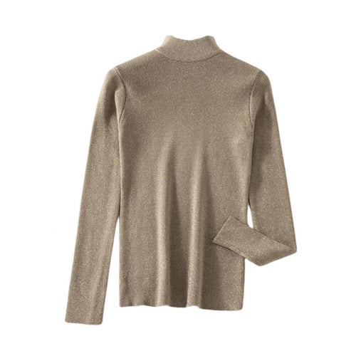 Beige Glitter Trui
