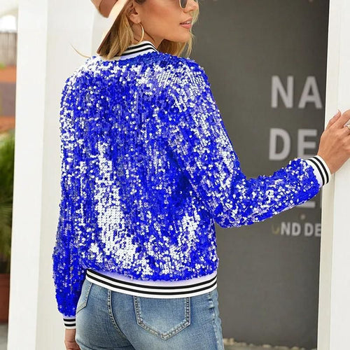Blauw Glitter Jasje