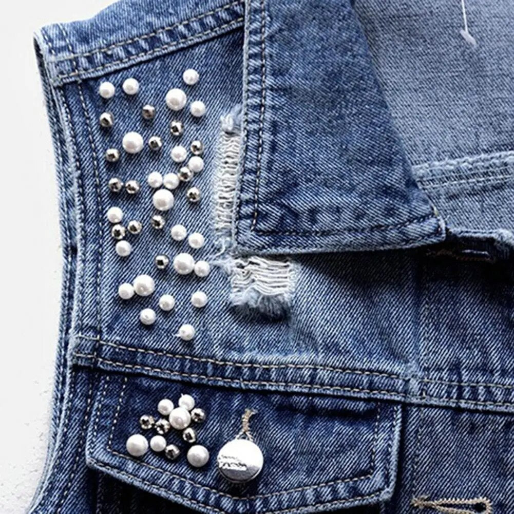 Blue Denim Vest