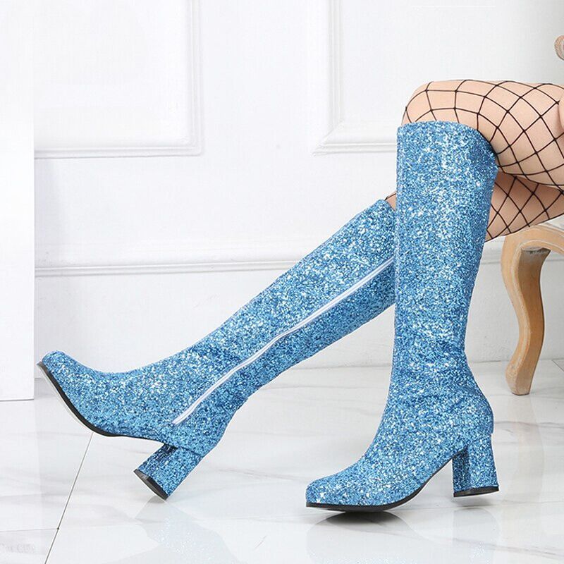 Blauwe Glitter Laarzen