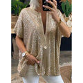 Blouse Goud Glitter