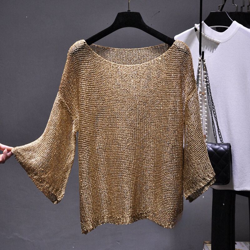 Bruine Glitter Trui