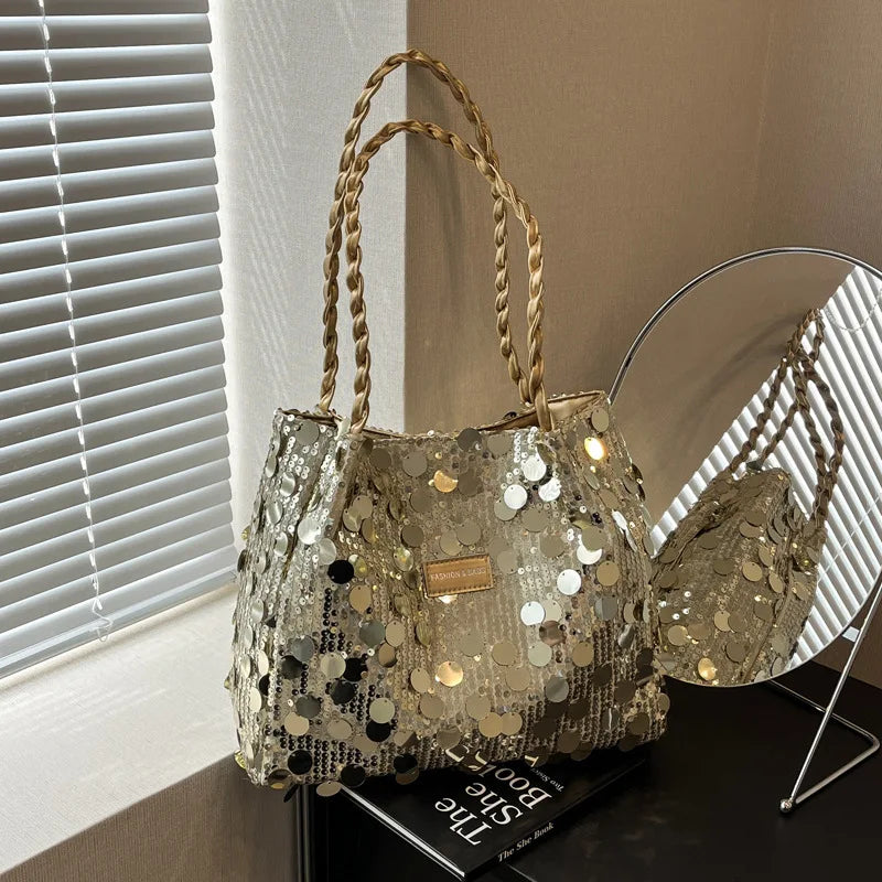 Champagne Glitter Tas