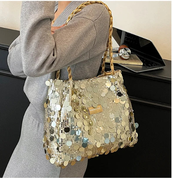 Champagne Glitter Tas