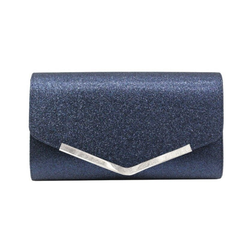 Clutch Blauw Glitter
