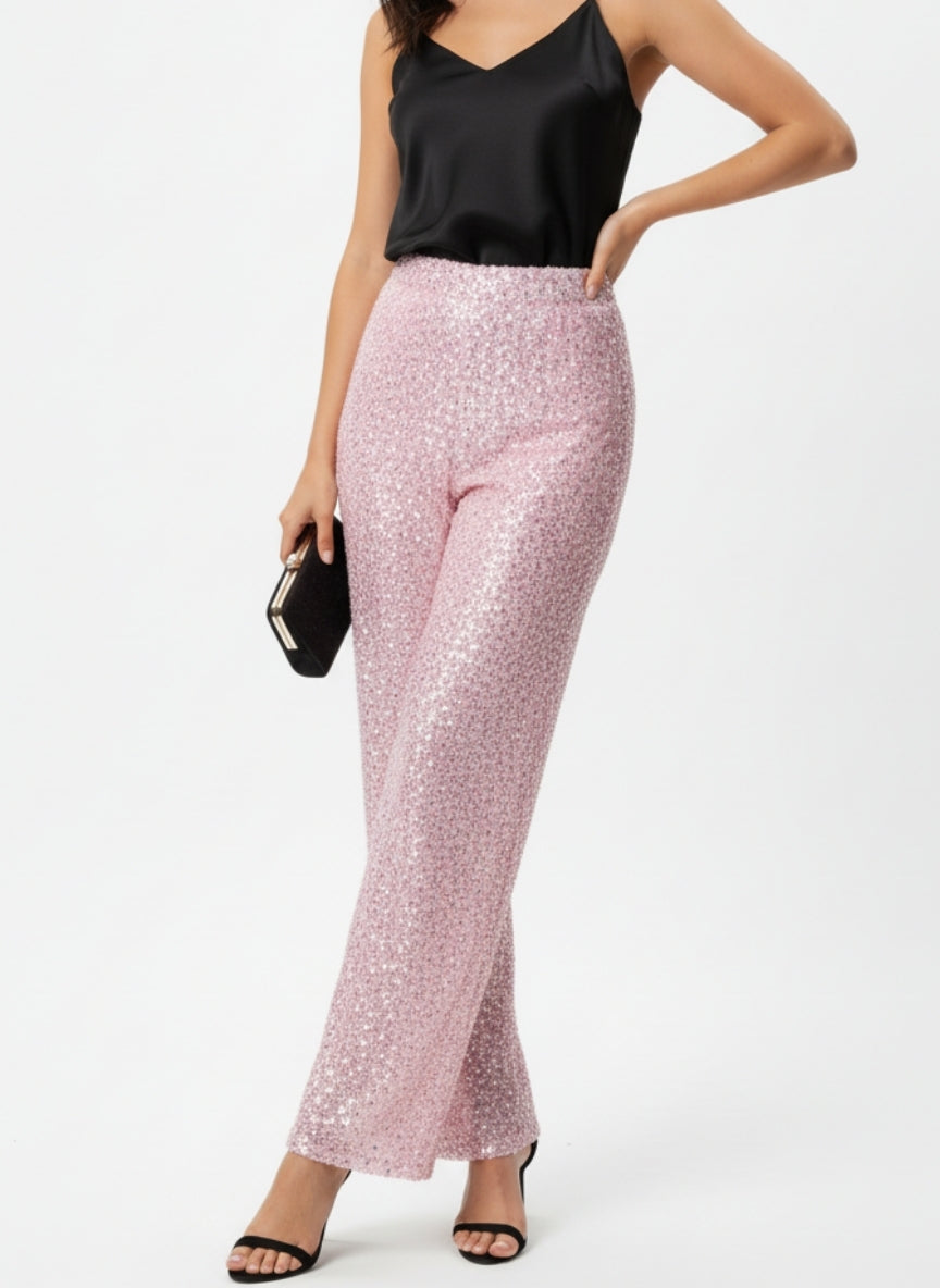Roze Glitter Broek