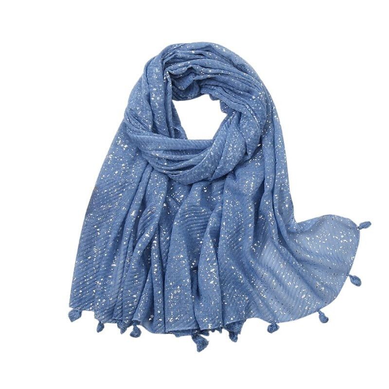 Donkerblauwe Glitter Sjaal