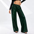 Donkergroene Glitter Broek