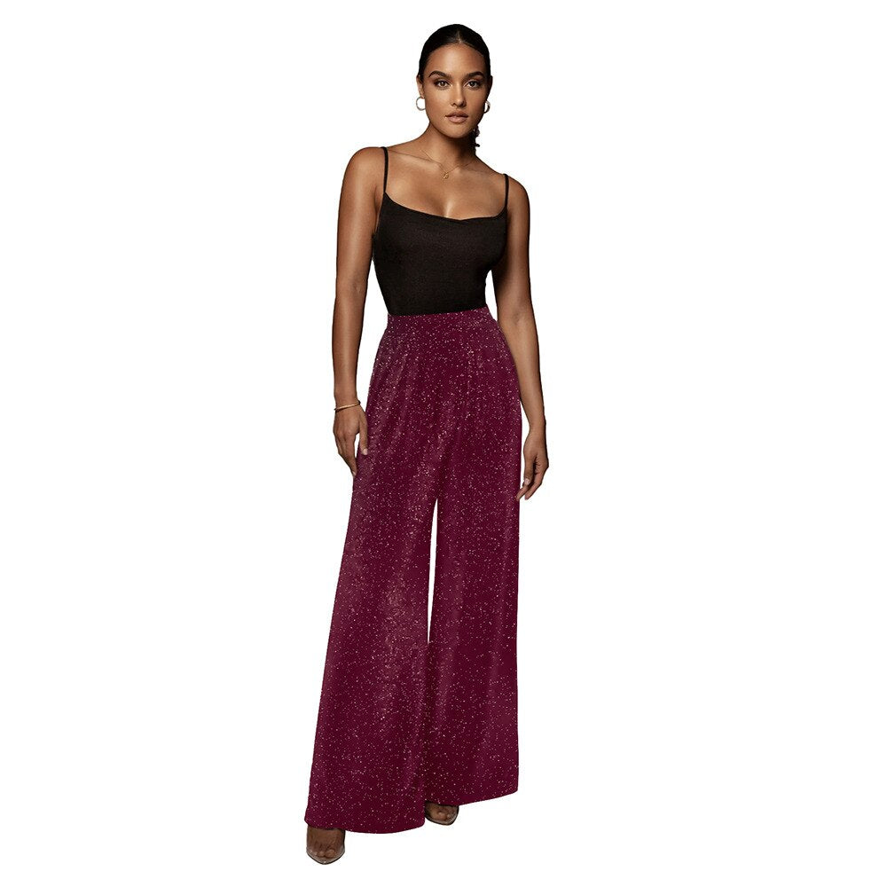 Flared Pantalon Glitter