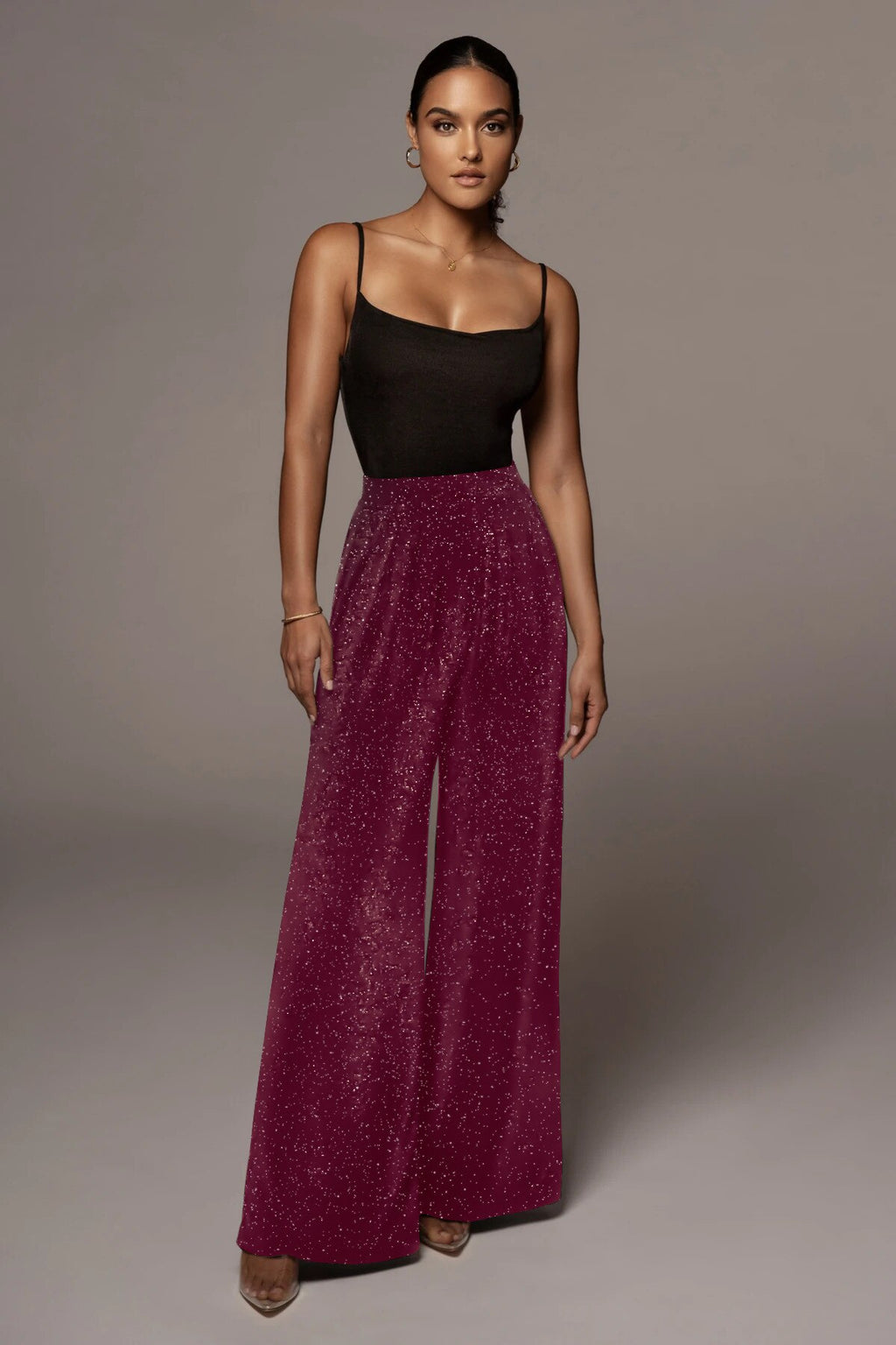 Flared Pantalon Glitter