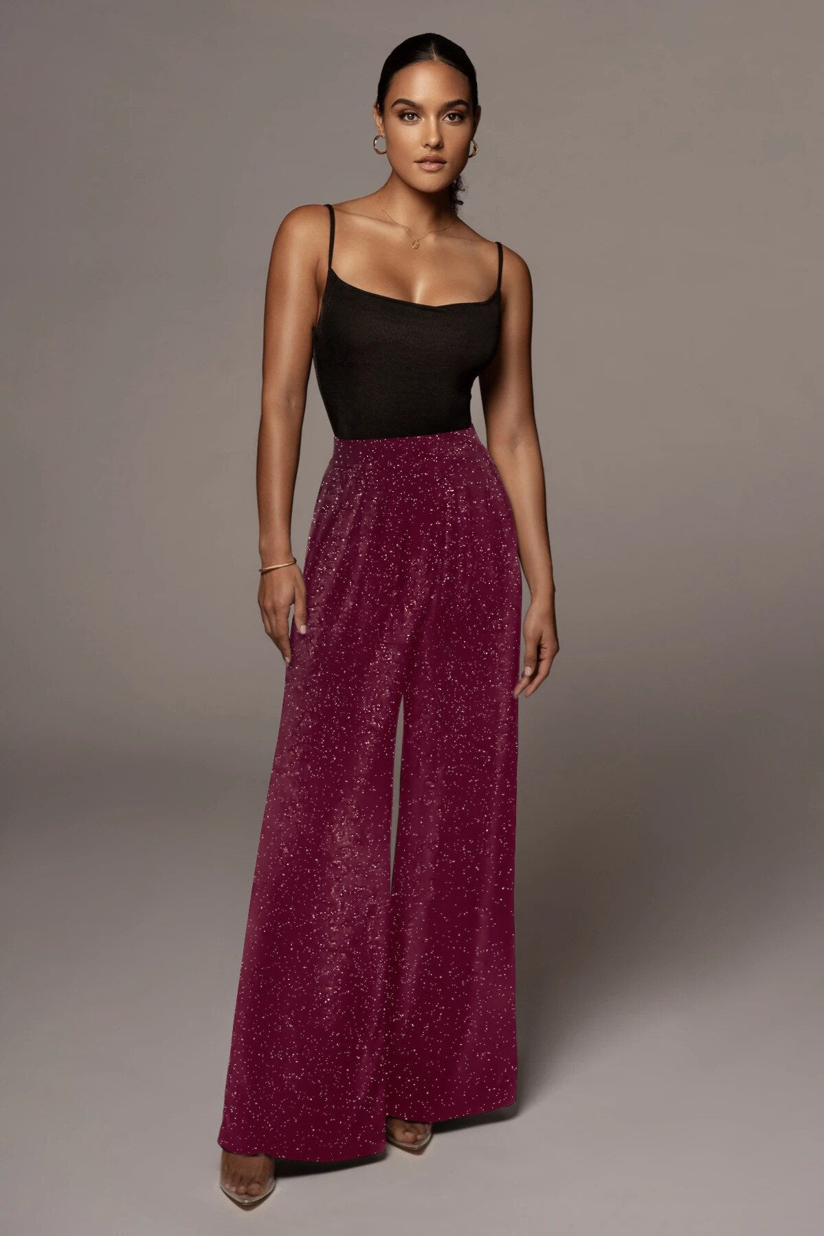 Flared Pantalon Glitter