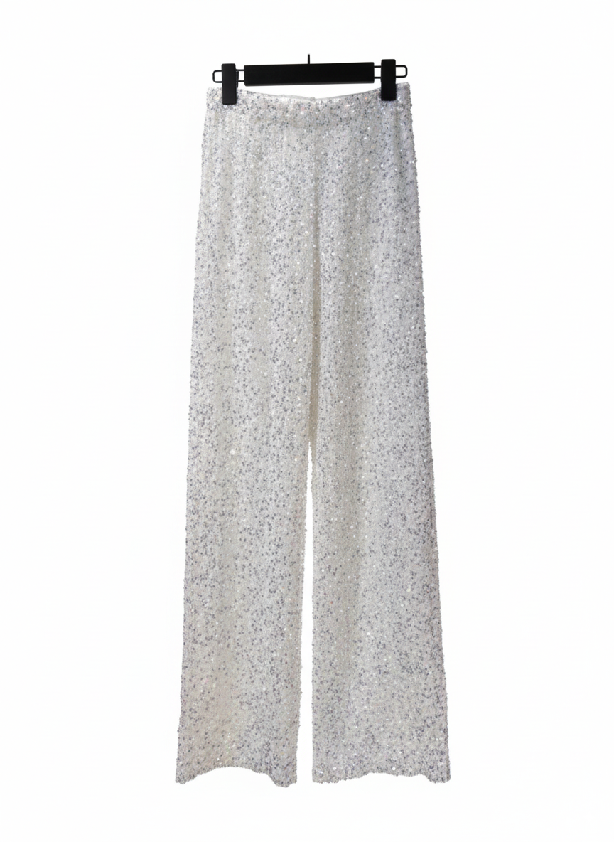 Glitter Broek Wit