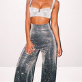 glitter broek grijs