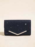 Glitter Clutch Blauw