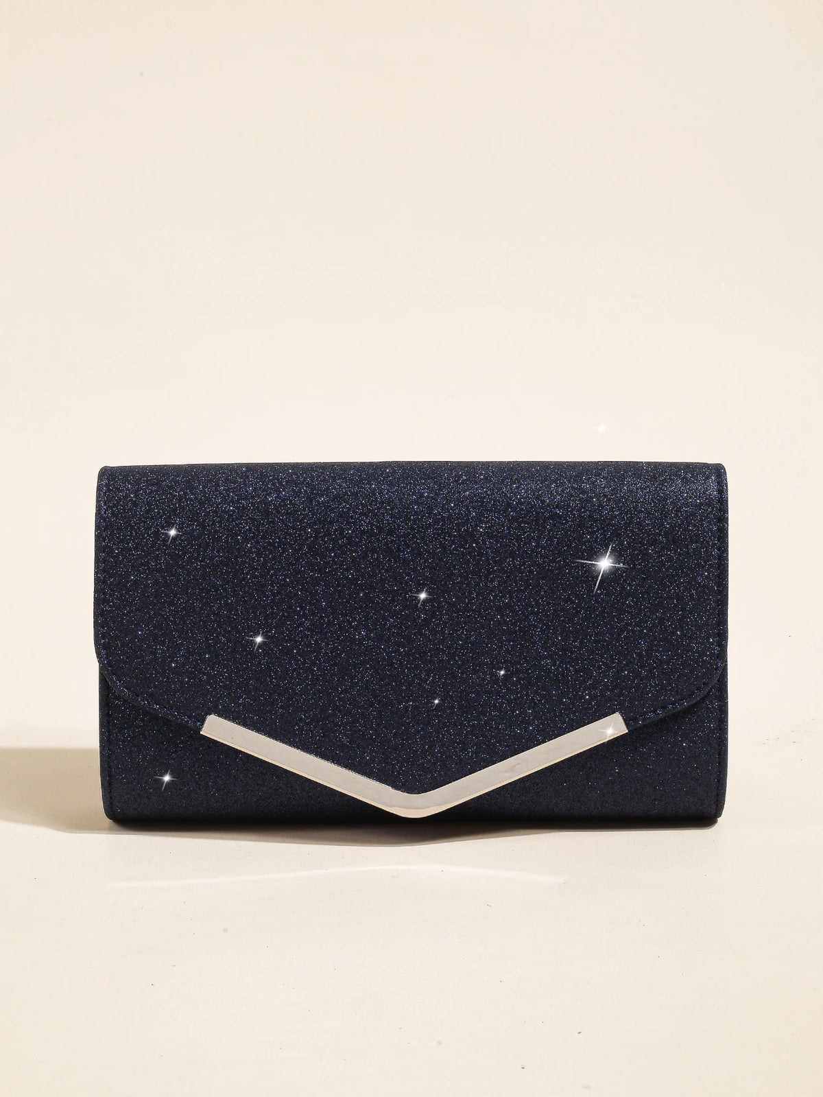 Glitter Clutch Blauw