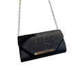 Glitter Clutch Zwart