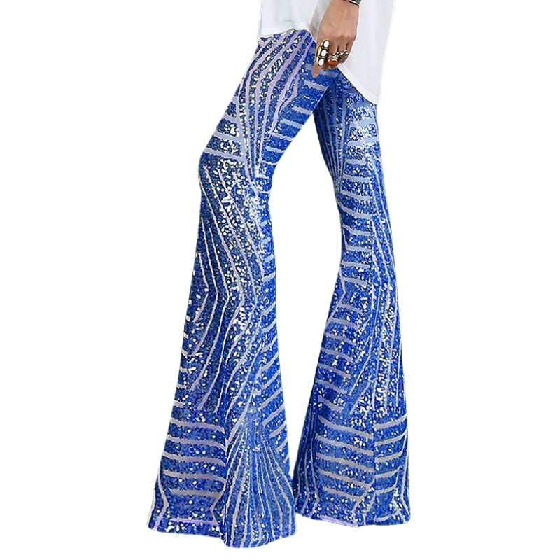 Glitter Flared Broek Carnaval