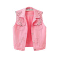 Glitter Gilet Roze