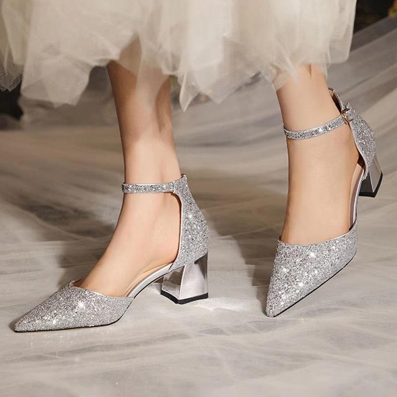 Glitter Hakken Zilver