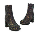 Glitter Heel Boots