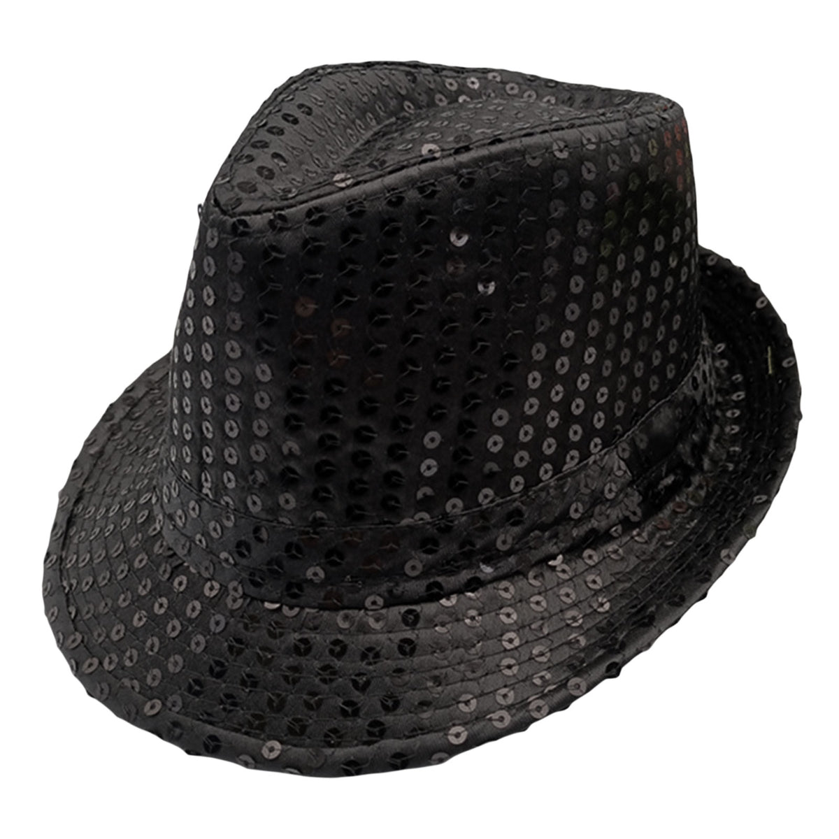Glitter Hoed Zwart