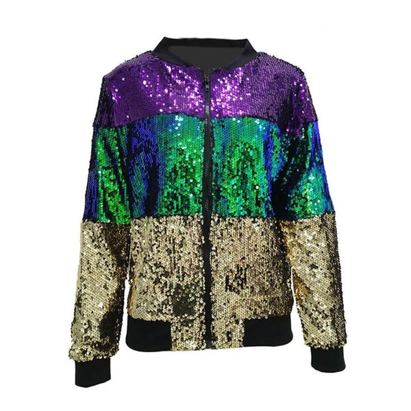 2025 - Dames Pailletten Jas Casual Lange Mouw Glitter Party Glanzend Rave Bovenkleding Jas Zwarte Jas Dames Overgang, goud, 3XL 2025 - Dames Pailletten Jas Casual Lange Mouw Glitter Party Glanzend Rave Bovenkleding Jas Zwarte Jas Dames Overgang, goud, 3XL