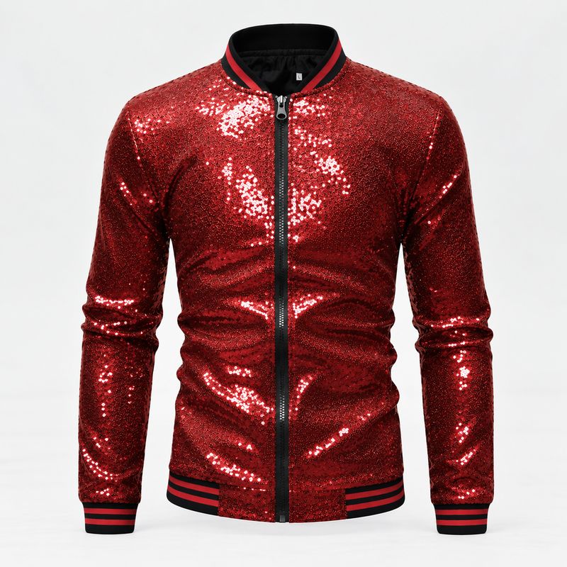 Glitter Jasje Heren Rood