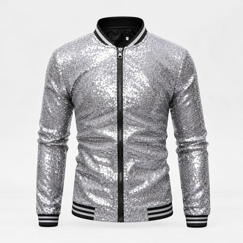 Glitter Jasje Heren Zilver