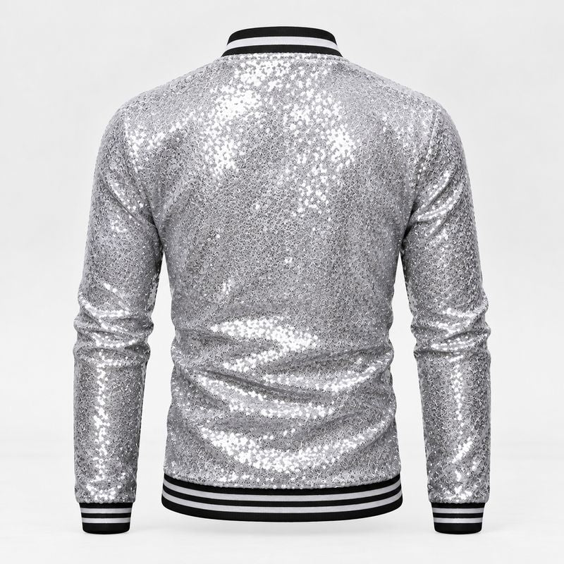 Glitter Jasje Heren Zilver