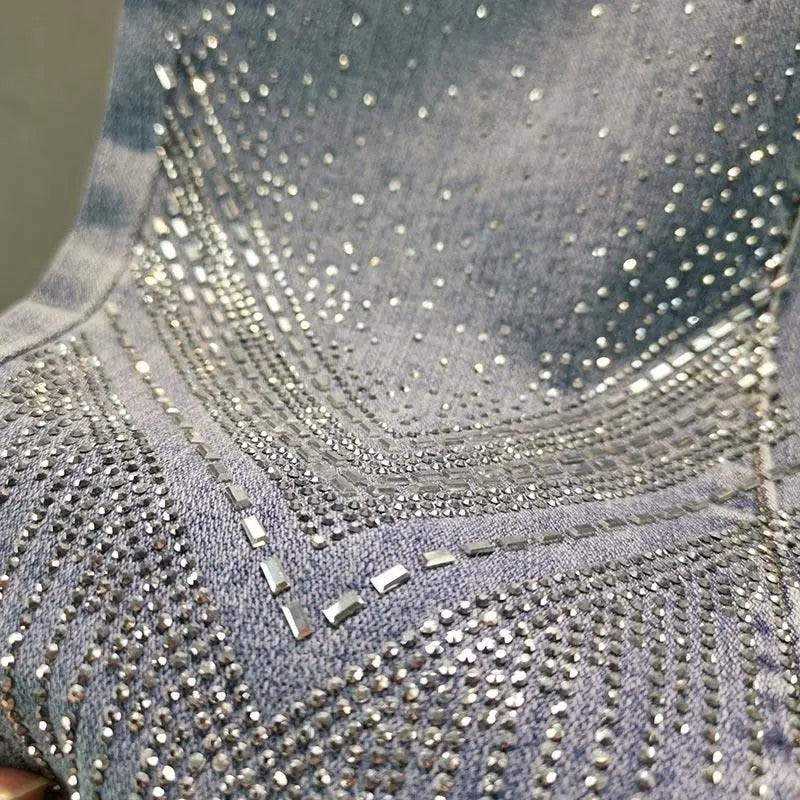 Glitter Jeans Blauw