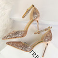 Glitter Roze Hakken