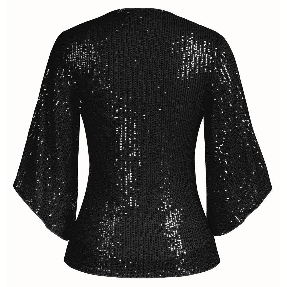 Women's Black Glitter Shirt