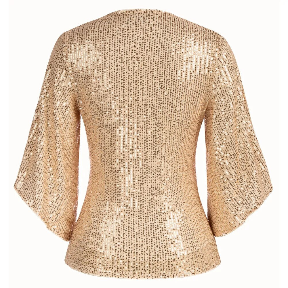 Glitter V-Neck Shirt
