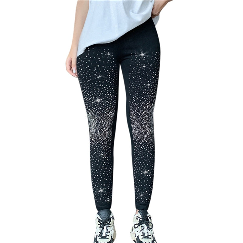 glitter sports leggings
