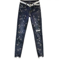 Glitter Straight Leg Jeans