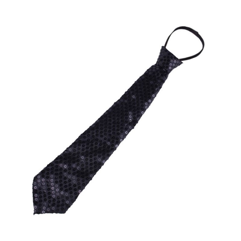 Glitter Stropdas Zwart