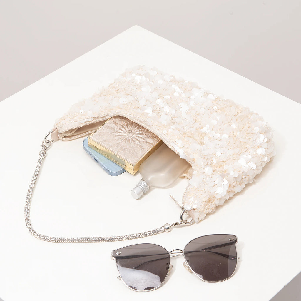 Glitter Tas Beige