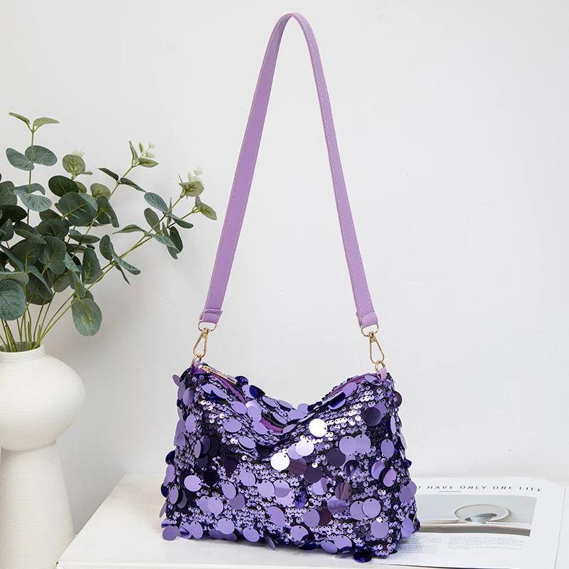 Glitter Tas Paars