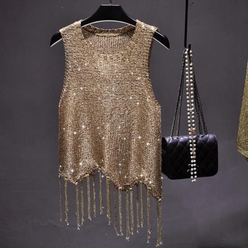 Glitter Short Sleeve Sweater