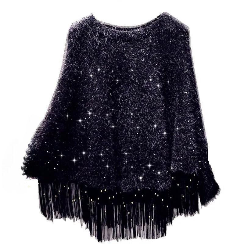 Glitter Trui Zwart