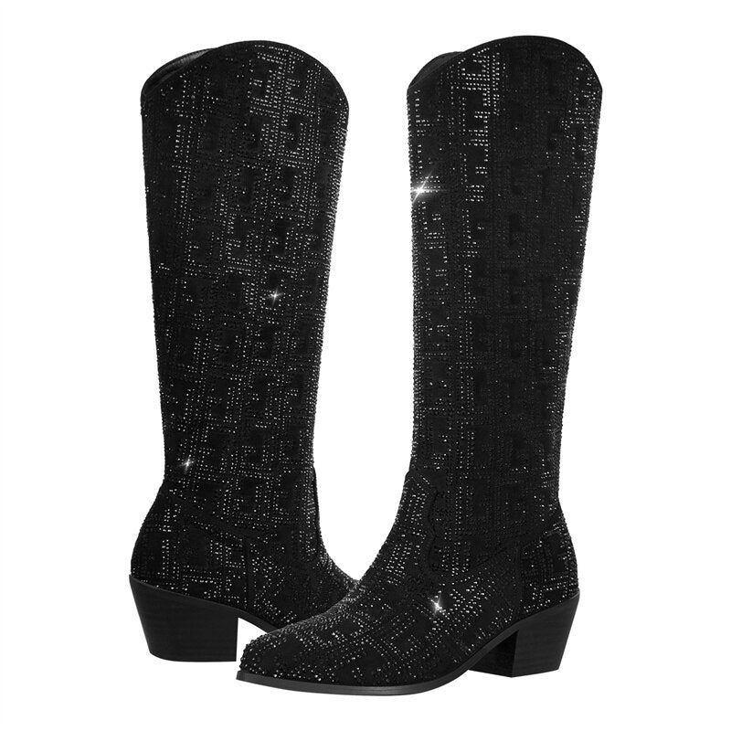glitterlaarzen dames
