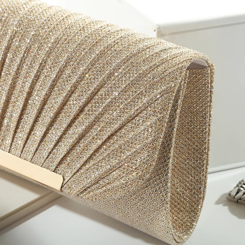 Goud Glitter Clutch