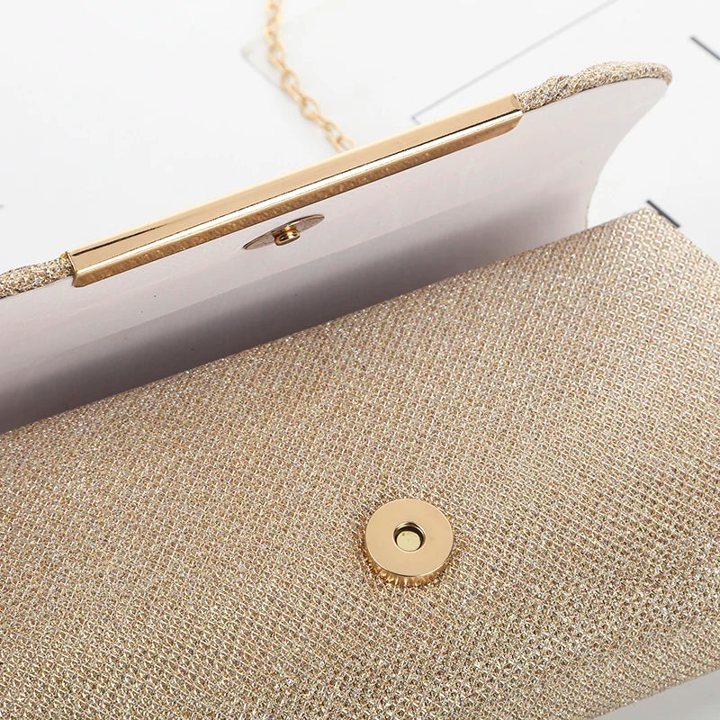 Goud Glitter Clutch