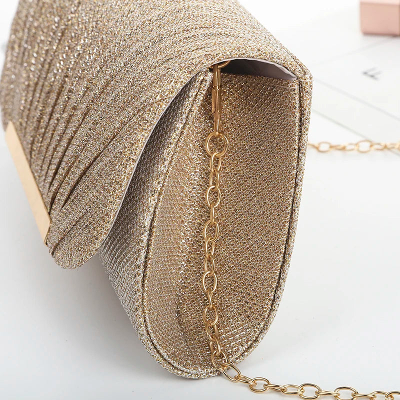 Goud Glitter Clutch