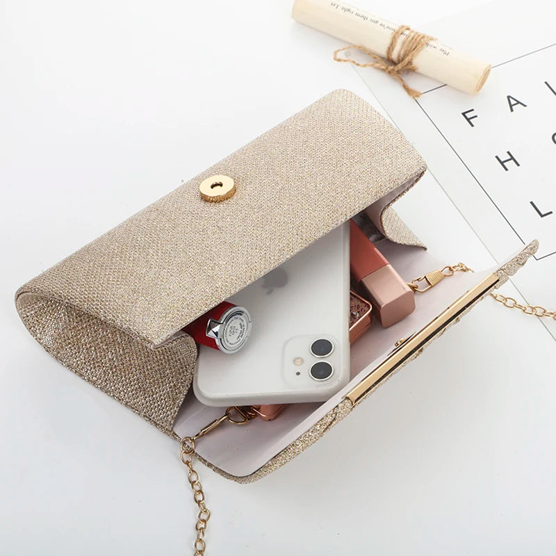 Goud Glitter Clutch