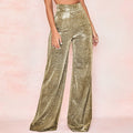 Gouden Glitter Broek Dames