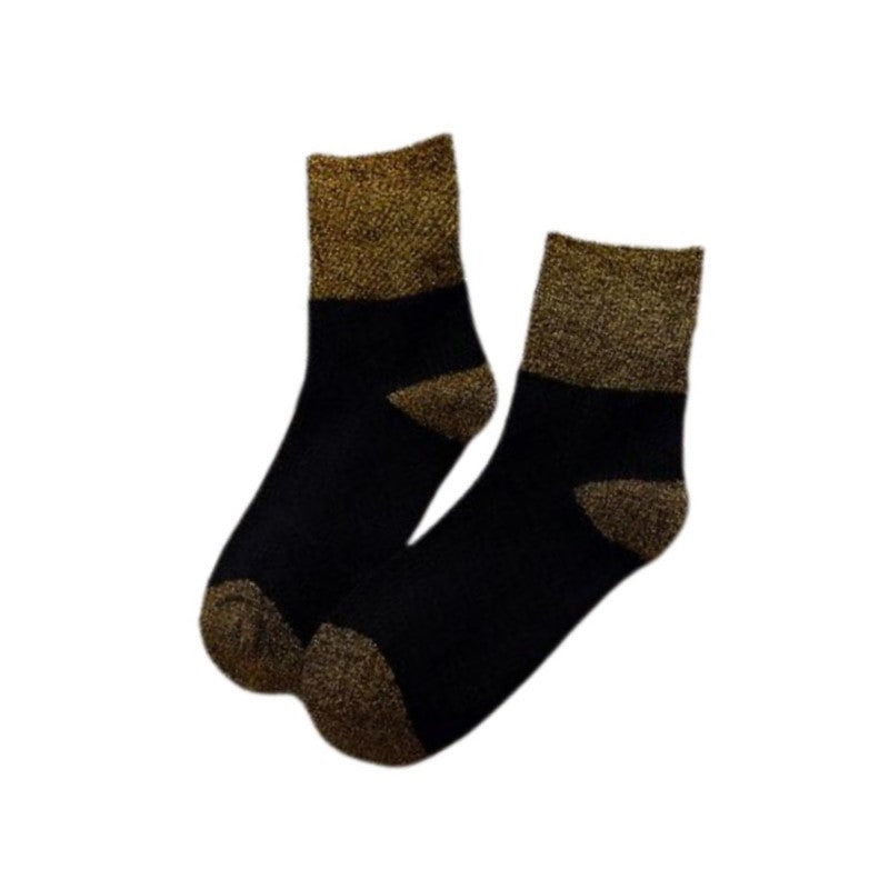 Gouden Glitter Sokken Dames