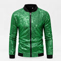 Groen Glitter Jasje Heren